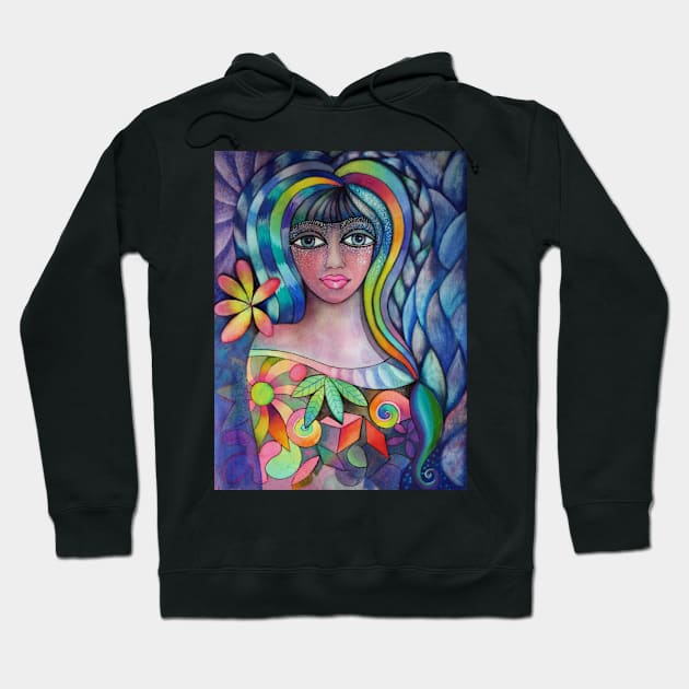 Rainbow Goddess Hoodie by karincharlotte